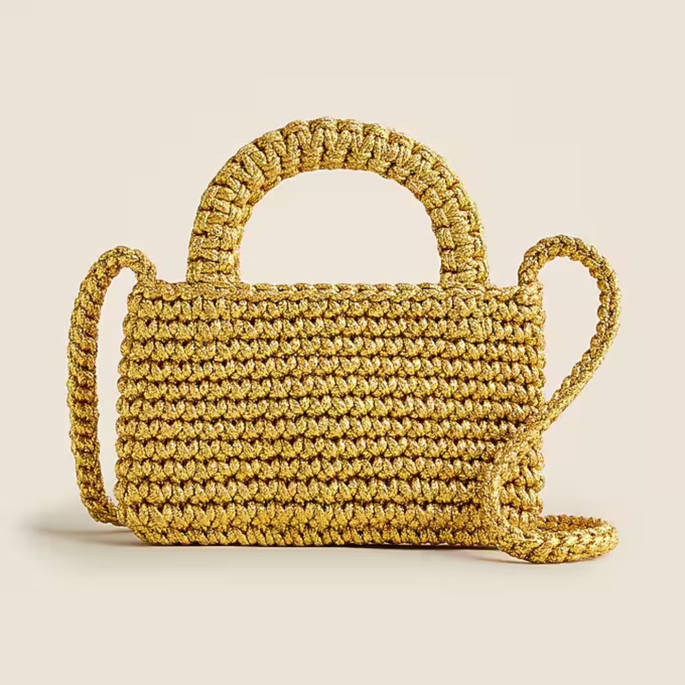 J.CREW Cadiz Crossbody Phone Small Bag In Metallic Gold BRAND NEW Tag Attached
